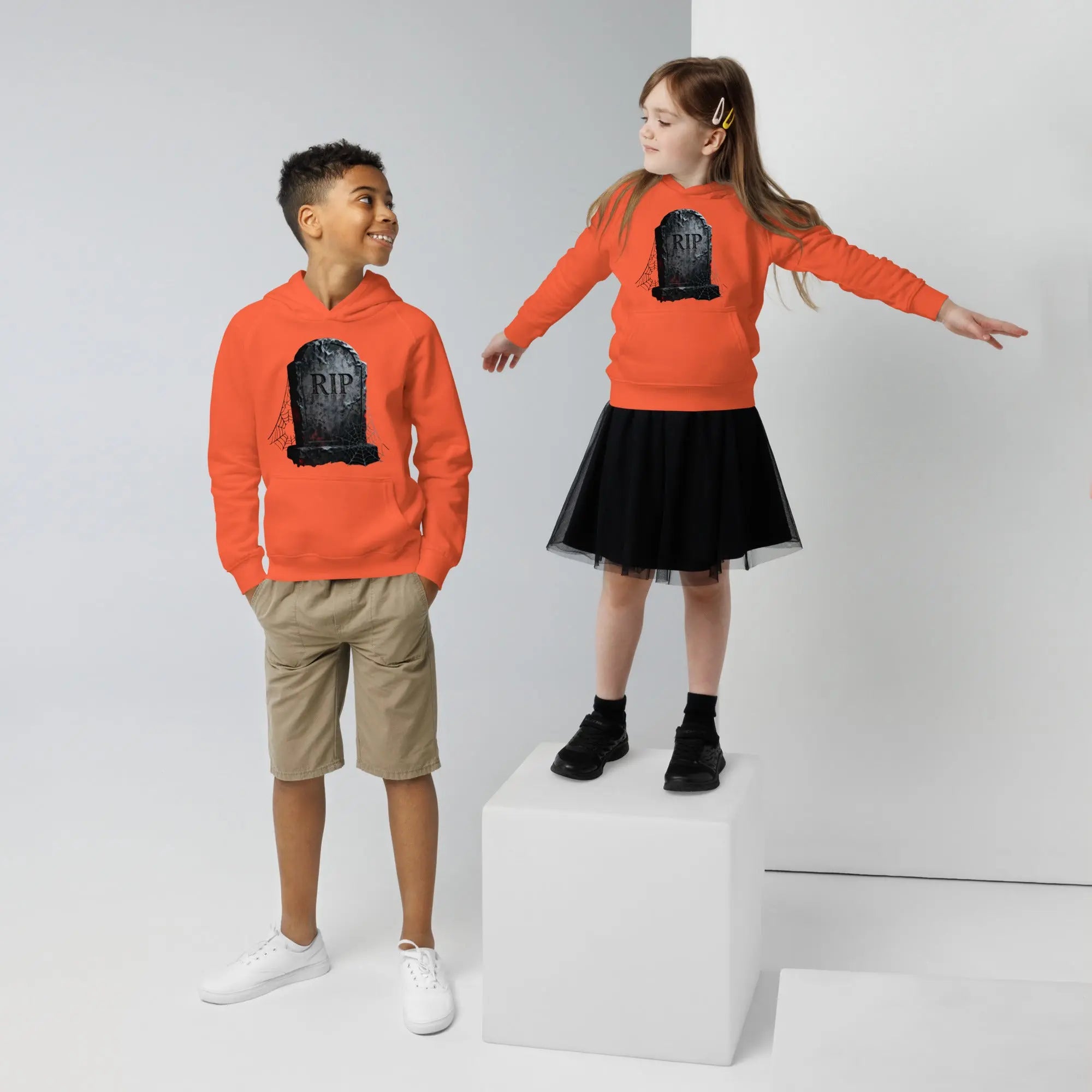 Eco-friendly children's Halloween hoodie - On My Road