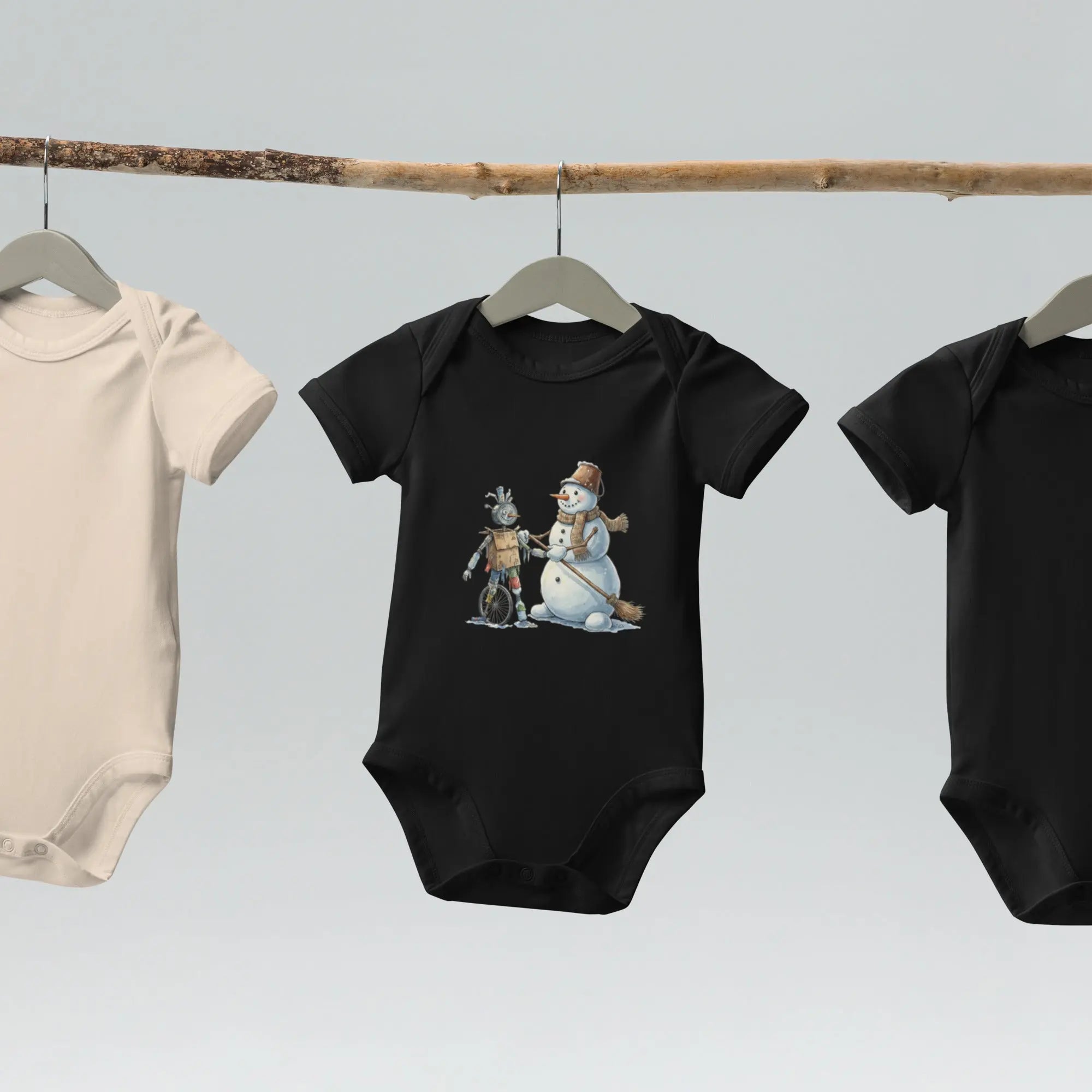 Snowman cotton baby onesie